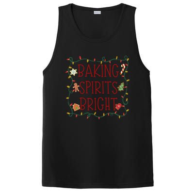 Baking Spirits Bright Cookies Christmas Holiday Baker Funny Gift PosiCharge Competitor Tank