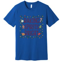 Baking Spirits Bright Cookies Christmas Holiday Baker Funny Gift Premium T-Shirt