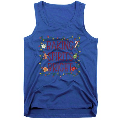 Baking Spirits Bright Cookies Christmas Holiday Baker Funny Gift Tank Top