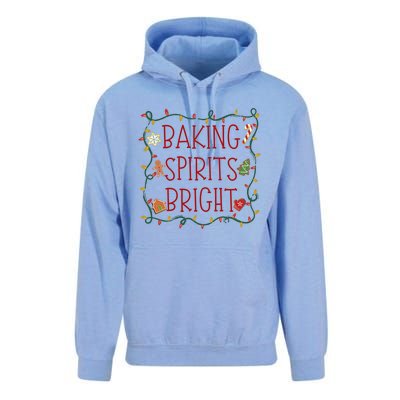 Baking Spirits Bright Cookies Christmas Holiday Baker Funny Gift Unisex Surf Hoodie