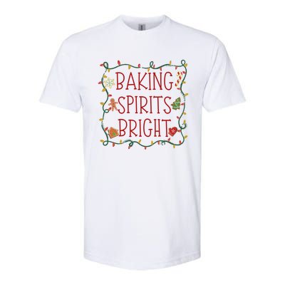 Baking Spirits Bright Cookies Christmas Holiday Baker Funny Gift Softstyle CVC T-Shirt