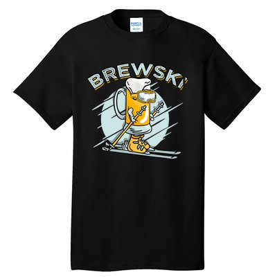 Brewski - Skiing Beer for Winter Sport Tall T-Shirt