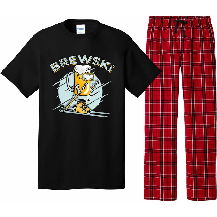 Brewski - Skiing Beer for Winter Sport Pajama Set