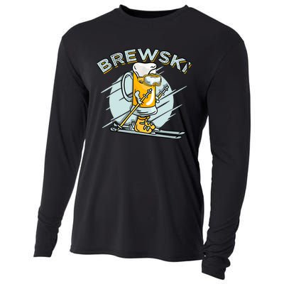 Brewski - Skiing Beer for Winter Sport Cooling Performance Long Sleeve Crew