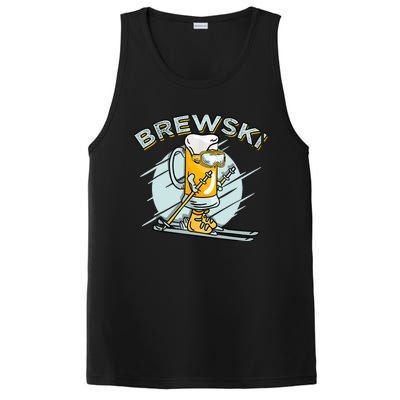 Brewski - Skiing Beer for Winter Sport PosiCharge Competitor Tank