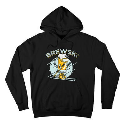 Brewski - Skiing Beer for Winter Sport Tall Hoodie