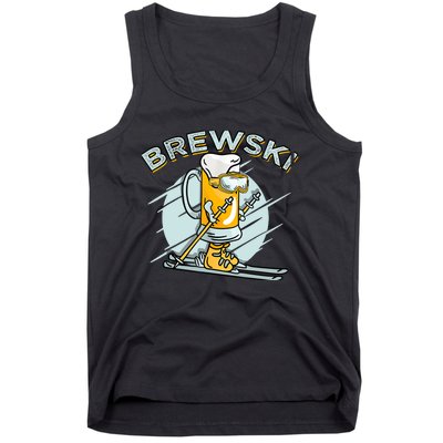 Brewski - Skiing Beer for Winter Sport Tank Top