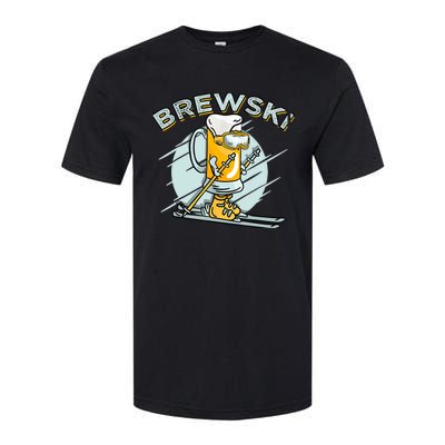 Brewski - Skiing Beer for Winter Sport Softstyle CVC T-Shirt