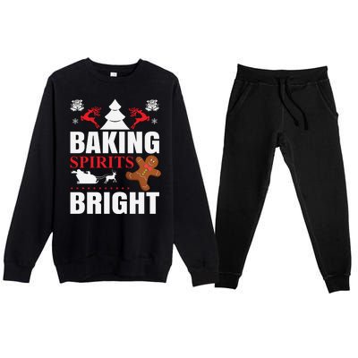 Baking Spirits Bright Premium Crewneck Sweatsuit Set