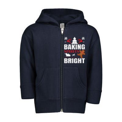 Baking Spirits Bright Toddler Zip Fleece Hoodie