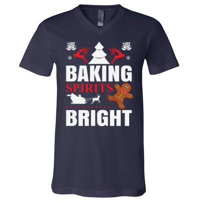 Baking Spirits Bright V-Neck T-Shirt