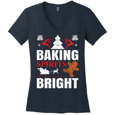 Baking Spirits Bright Women's V-Neck T-Shirt