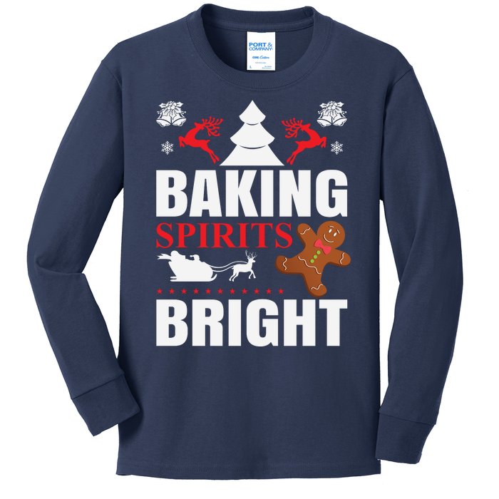 Baking Spirits Bright Kids Long Sleeve Shirt