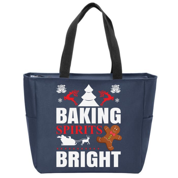 Baking Spirits Bright Zip Tote Bag