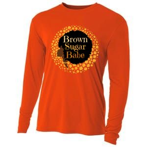 Brown Sugar Babe Proud Black African Pride Melanin Gift Cooling Performance Long Sleeve Crew