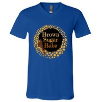 Brown Sugar Babe Proud Black African Pride Melanin Gift V-Neck T-Shirt