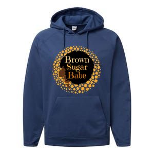 Brown Sugar Babe Proud Black African Pride Melanin Gift Performance Fleece Hoodie