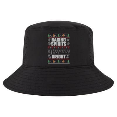 Baking Spirits Bright Funny Christmas Ugly Baker Team Squad Cool Gift Cool Comfort Performance Bucket Hat