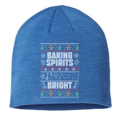 Baking Spirits Bright Funny Christmas Ugly Baker Team Squad Cool Gift Sustainable Beanie