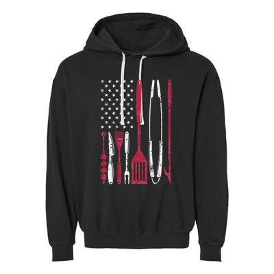 BBQ Smoker Barbecue Chef Smoking Garment-Dyed Fleece Hoodie