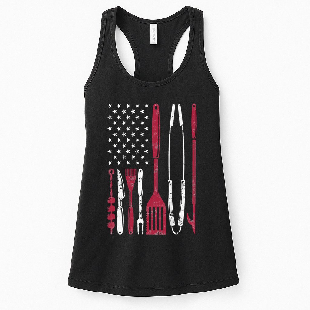BBQ Smoker Barbecue Chef Smoking Womens Tank Top