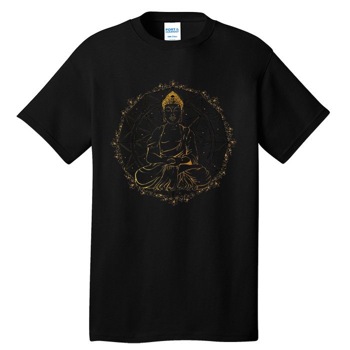 Buddha Statue Buddhist Buddhism Zen Yoga Meditation Guatama Tall T-Shirt