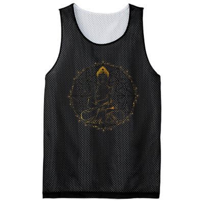 Buddha Statue Buddhist Buddhism Zen Yoga Meditation Guatama Mesh Reversible Basketball Jersey Tank