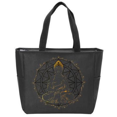 Buddha Statue Buddhist Buddhism Zen Yoga Meditation Guatama Zip Tote Bag