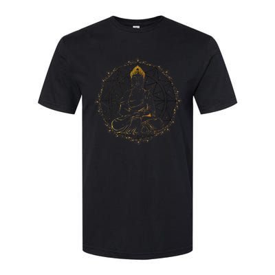 Buddha Statue Buddhist Buddhism Zen Yoga Meditation Guatama Softstyle CVC T-Shirt