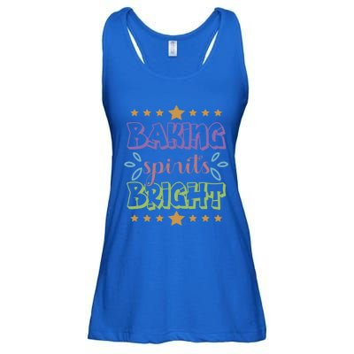 Baking Spirits Bright Funny Cooking Baking Christmas Gift Ladies Essential Flowy Tank