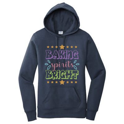 Baking Spirits Bright Funny Cooking Baking Christmas Gift Women's Pullover Hoodie