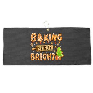 Baking Spirit Bright Donut Christmas Tree Xmas Cookie Gift Large Microfiber Waffle Golf Towel