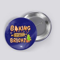 Baking Spirit Bright Donut Christmas Tree Xmas Cookie Gift Button