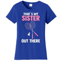 Brother Sister Badminton Gift Women's T-Shirt