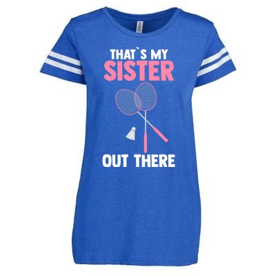 Brother Sister Badminton Gift Enza Ladies Jersey Football T-Shirt