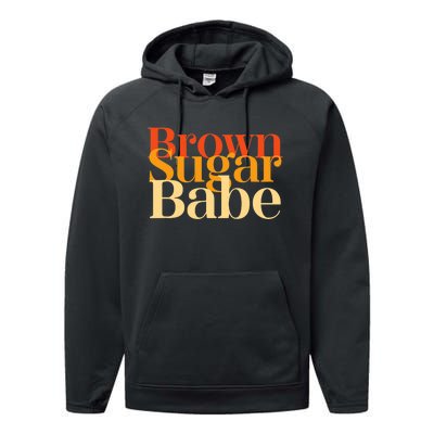 Brown Sugar Babe Proud Black History Women Pride Juneteenth Performance Fleece Hoodie