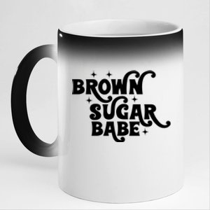 Brown Sugar Babe Proud Black Women African Pride 11oz Black Color Changing Mug