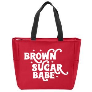 Brown Sugar Babe Proud Black Women African Pride Zip Tote Bag