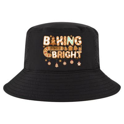 Baking Spirits Bright Gingerbread Christmas Cookies Xmas Funny Gift Cool Comfort Performance Bucket Hat