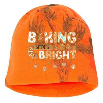 Baking Spirits Bright Gingerbread Christmas Cookies Xmas Funny Gift Kati - Camo Knit Beanie