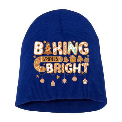 Baking Spirits Bright Gingerbread Christmas Cookies Xmas Funny Gift Short Acrylic Beanie