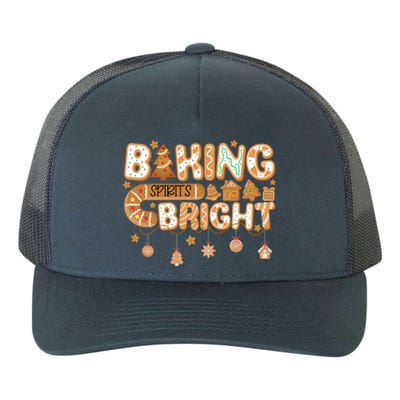 Baking Spirits Bright Gingerbread Christmas Cookies Xmas Funny Gift Yupoong Adult 5-Panel Trucker Hat