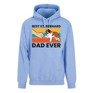 Best Saint Bernard Dad Ever Funny St. Bernard Unisex Surf Hoodie