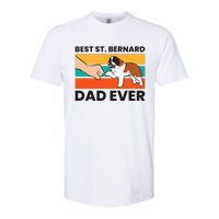 Best Saint Bernard Dad Ever Funny St. Bernard Softstyle CVC T-Shirt