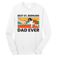 Best Saint Bernard Dad Ever Funny St. Bernard Long Sleeve Shirt