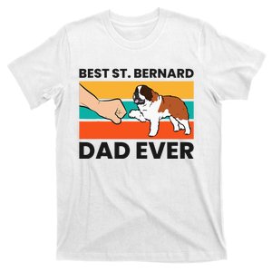 Best Saint Bernard Dad Ever Funny St. Bernard T-Shirt