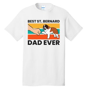 Best Saint Bernard Dad Ever Funny St. Bernard Tall T-Shirt