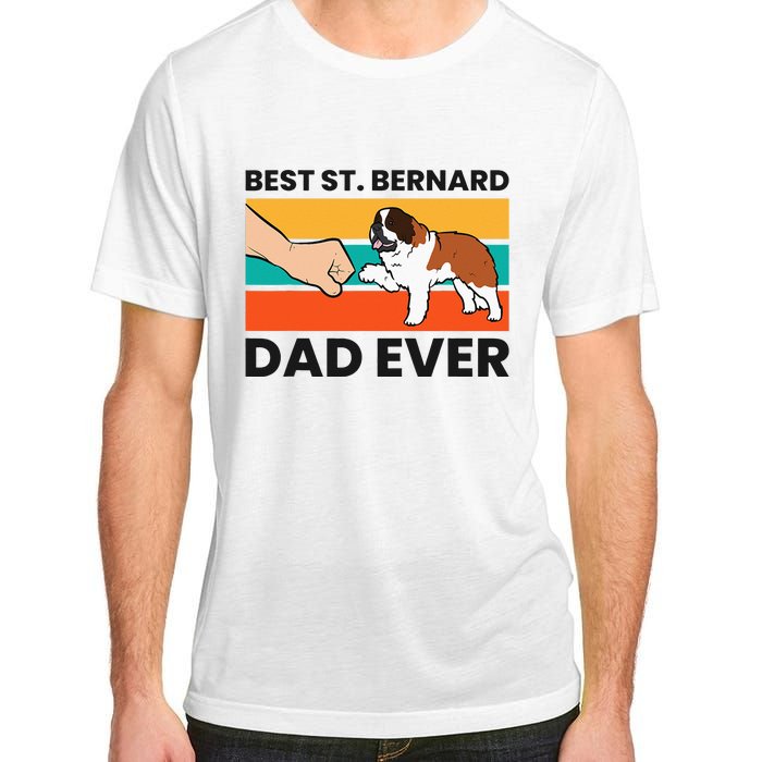 Best Saint Bernard Dad Ever Funny St. Bernard Adult ChromaSoft Performance T-Shirt