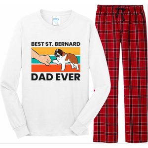 Best Saint Bernard Dad Ever Funny St. Bernard Long Sleeve Pajama Set