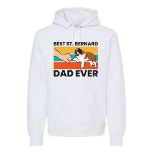 Best Saint Bernard Dad Ever Funny St. Bernard Premium Hoodie